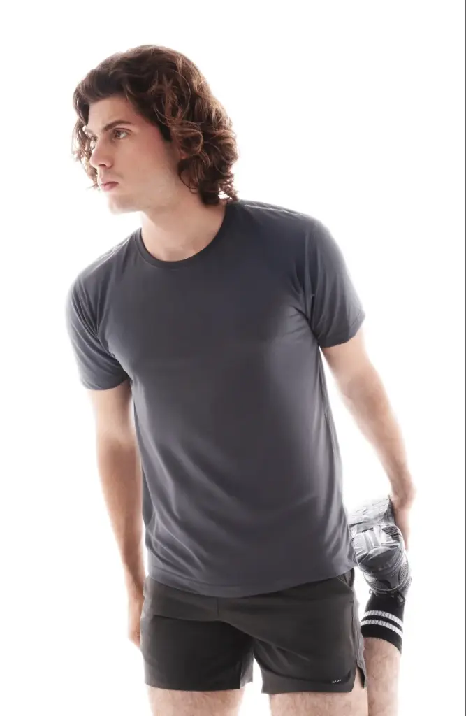 970C PLAYERA DEPORTIVA CUELLO REDONDO MANGA CORTA PARA CABALLERO