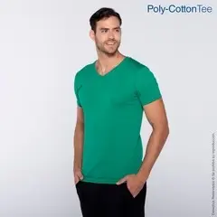 C0356 PLAYERA CUELLO V MANGA CORTA PARA CABALLERO