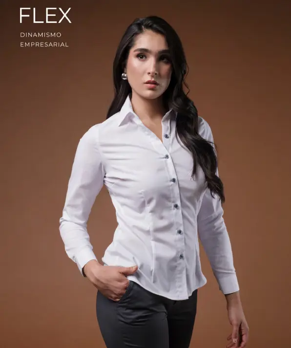 BLUSA BIBO MODELO FLEX MANGA LARGA DAMA 