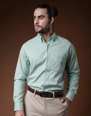 CAMISA BIBO MIL RAYAS MANGA LARGA CABALLERO  