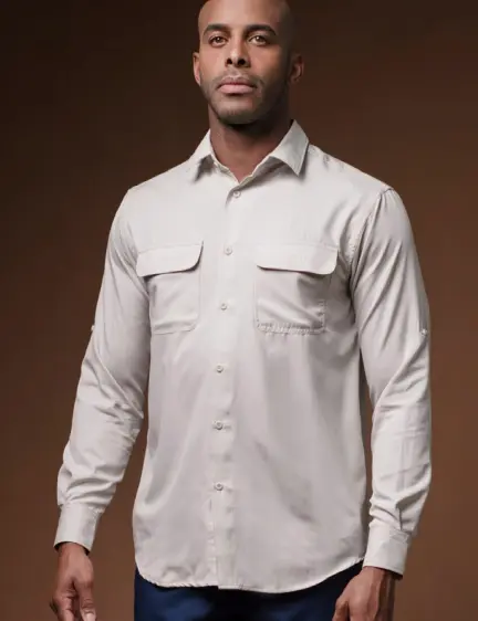 CAMISA BIBO MODELO BAJA MANGA LARGA CABALLERO