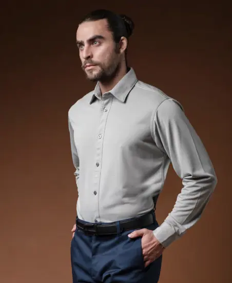 CAMISA BIBO MODELO TREK MANGA LARGA CABALLERO