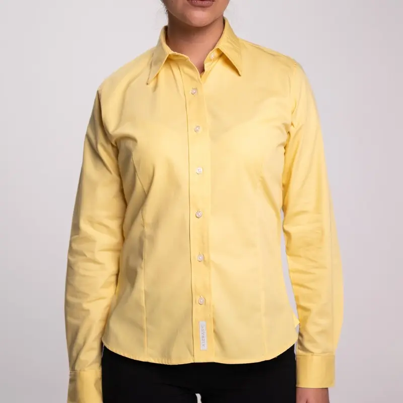 BLUSA AIRMAN GABARDINA DAMA MANGA LARGA AMARILLO BANANA
