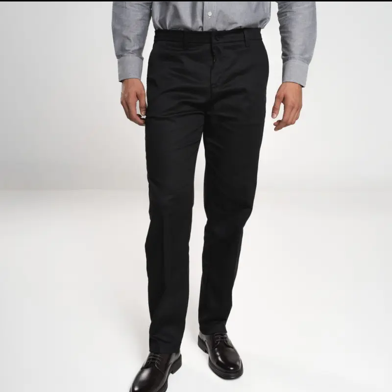 PANTALON AIRMAN GABARDINA STRECH CONFORT MODERN FIT CABALLERO NEGRO