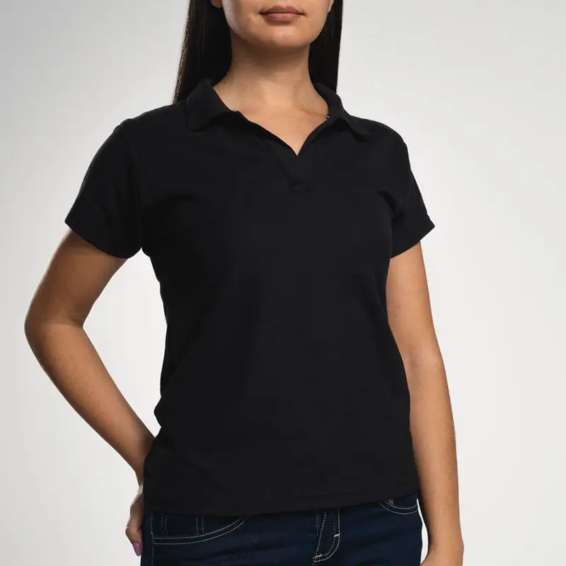 POLO AIRMAN FORCEONE DAMA MANGA CORTA NEGRO