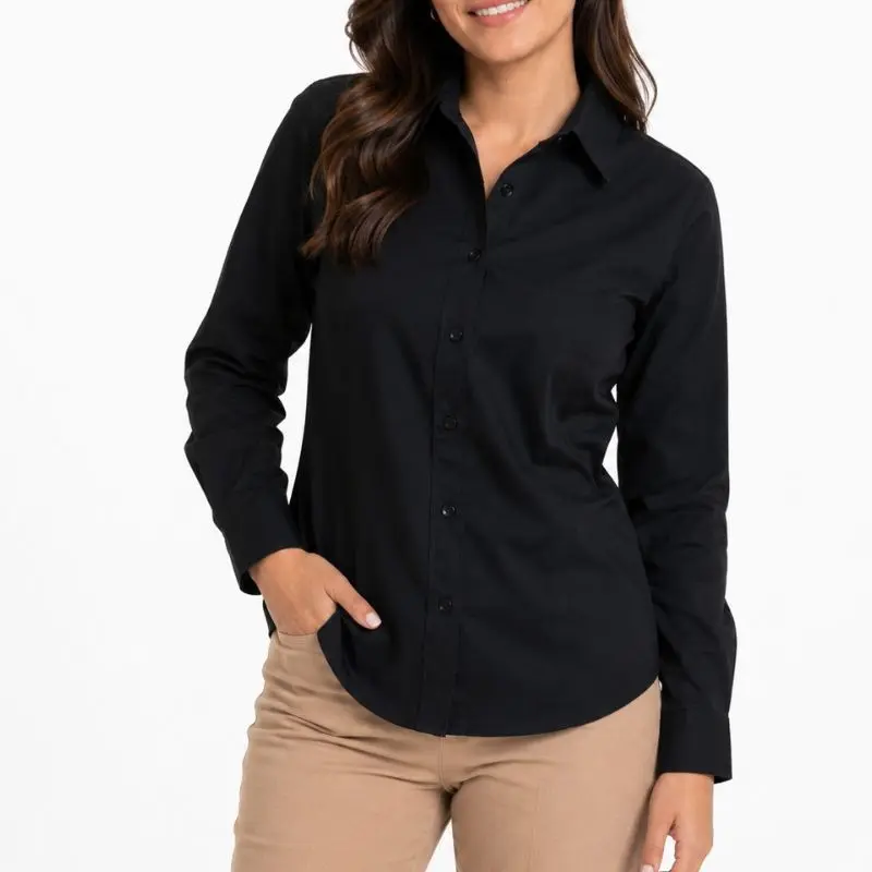 BLUSA UNILINE GABARDINA MANGA LARGA