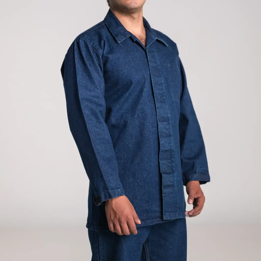  CAMISOLA UNILINE MEZCLILLA 14 OZ CABALLERO MANGA LARGA AZUL STONE