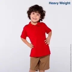 N0501 Playera Tipo Polo Manga Corta Unisex para Niños