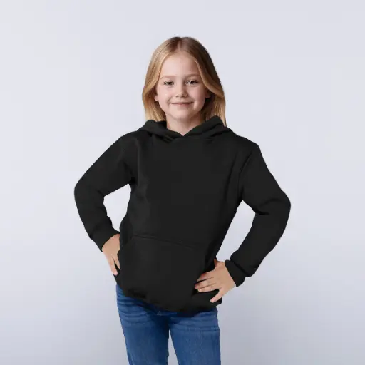 [J0701 ] J0701 SUDADERA CON CAPUCHA Y CANGURERA UNISEX PARA JÓVENES / NIÑOS