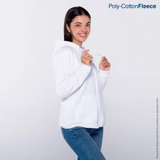 [J0702 ] J0702 SUDADERA CON CAPUCHA, CANGURERA Y CIERRE UNISEX PARA JÓVENES / NIÑOS