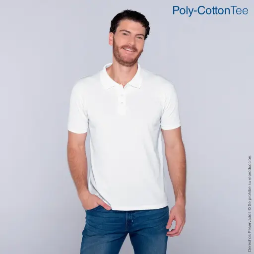 [C0550 ] C0550 PLAYERA TIPO POLO PIQUÉ MANGA CORTA PARA CABALLERO