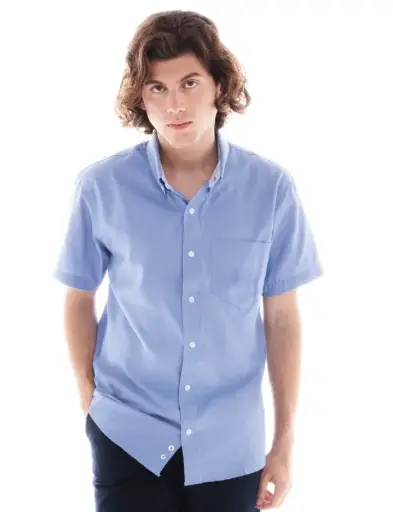 [6001C ] 6001C PLAYERYTEES CAMISA OXFORD MANGA CORTA PARA CABALLERO