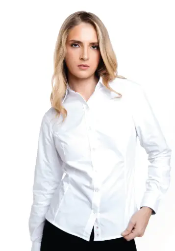 [6001DL] 6001DL PLAYERYTEES BLUSA OXFORD MANGA LARGA PARA DAMA