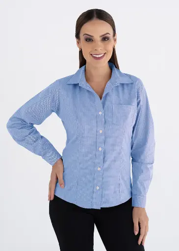 BLUSA DACACHE MICROCUADRO DAMA
