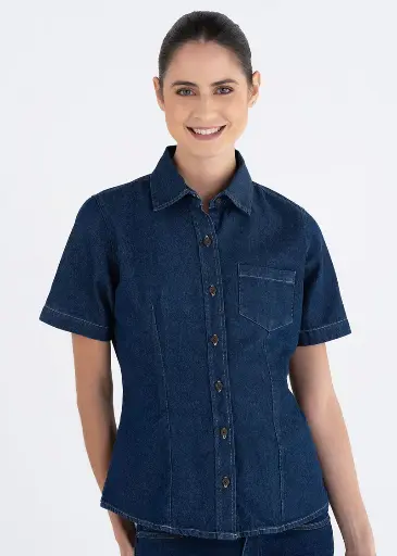 BLUSA DACACHE SIQUE STONE MEZCLILLA DAMA