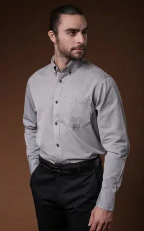 CAMISA BIBO OXFORD MANGA LARGA CABALLERO