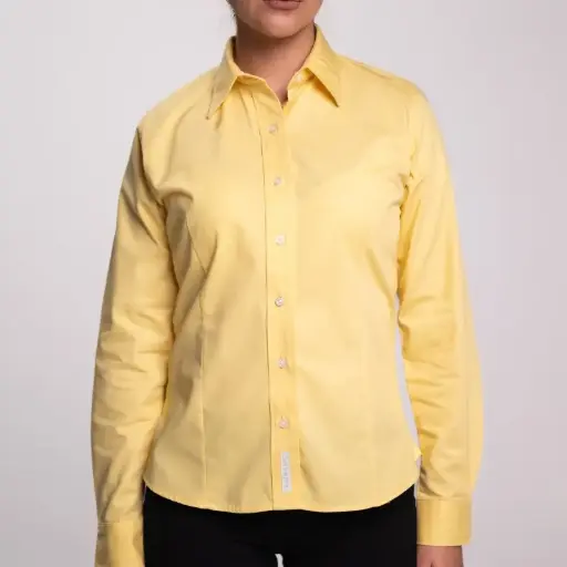 BLUSA AIRMAN GABARDINA DAMA MANGA LARGA AMARILLO BANANA