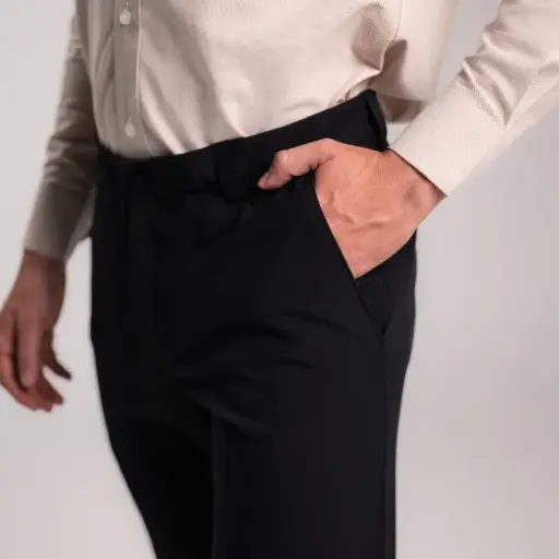 PANTALON AIRMAN VESTIR CABALLERO NEGRO