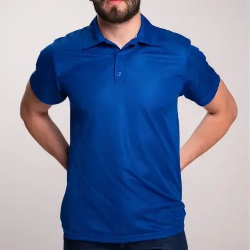 POLO AIRMAN CREW COLD DRY CABALLERO MANGA CORTA AZUL REY
