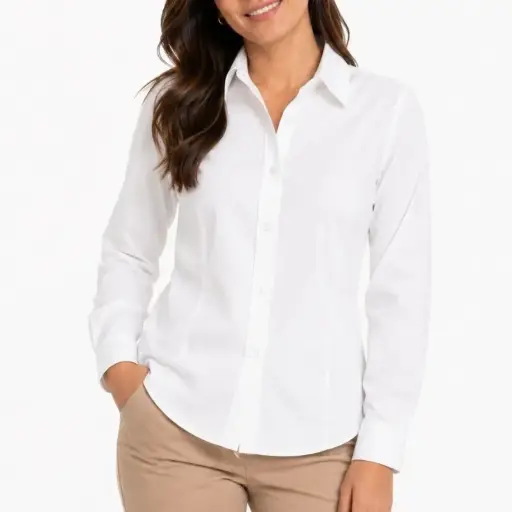 [BLUGABDL] BLUSA UNILINE GABARDINA MANGA LARGA