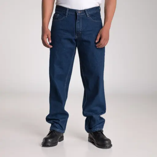 [PAMCRCXAZ5]  PANTALON UNILINE MEZCLILLA 12 OZ CABALLERO AZUL STONE